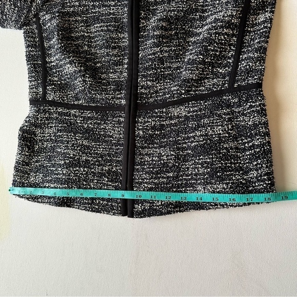 Y2K Donna Karan Womens 8 fitted minimalist jacket black boucle - Picture 8 of 12